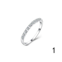 Load image into Gallery viewer, Fashion Simple Style Stainless Steel White Cubic Zirconia Eternity Ring