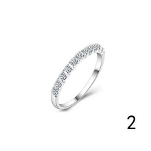 Load image into Gallery viewer, Fashion Simple Style Stainless Steel White Cubic Zirconia Eternity Ring